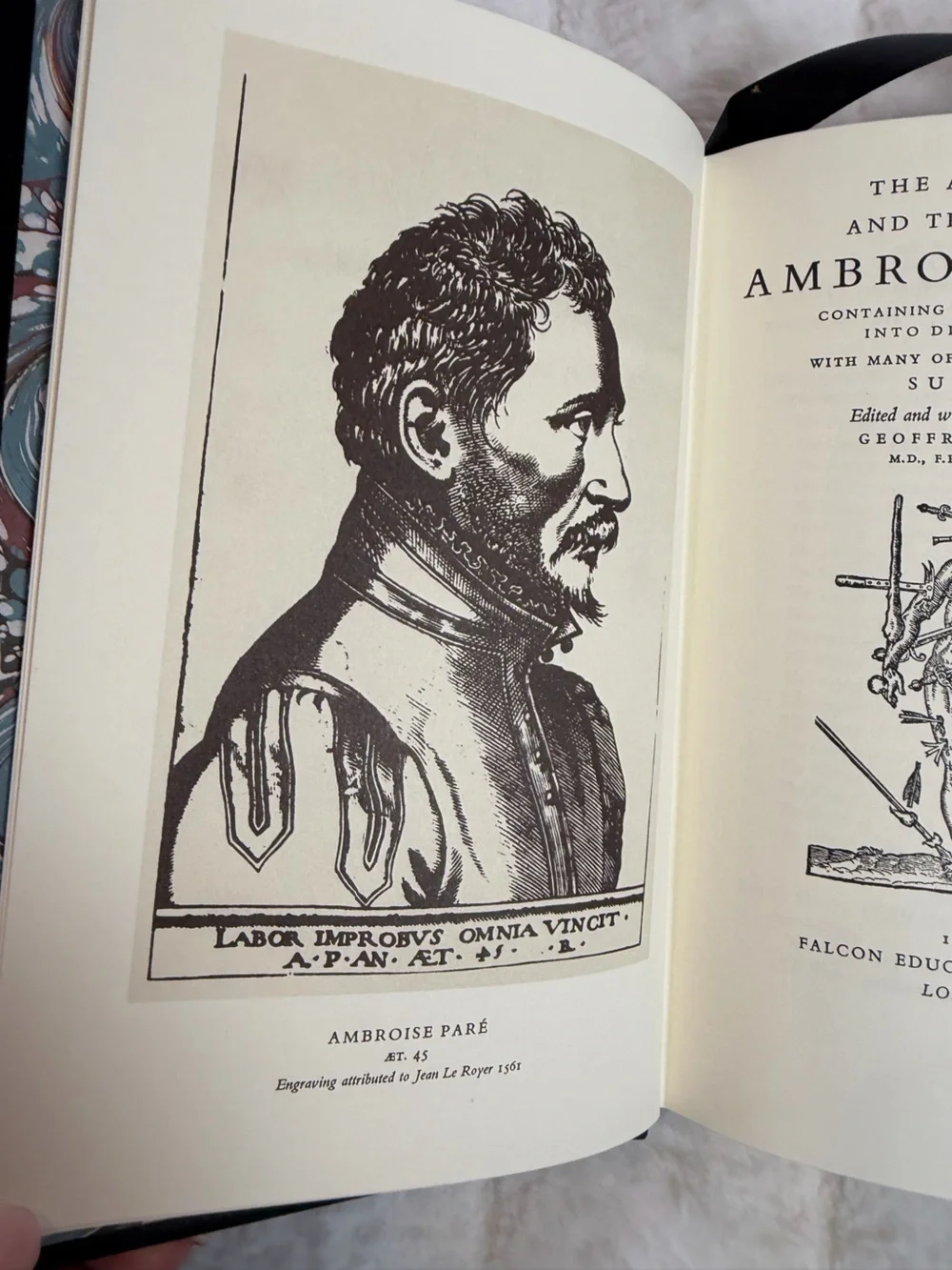 Classics of Medicine Library Ambroise Paré Leather Bound Collector Book
